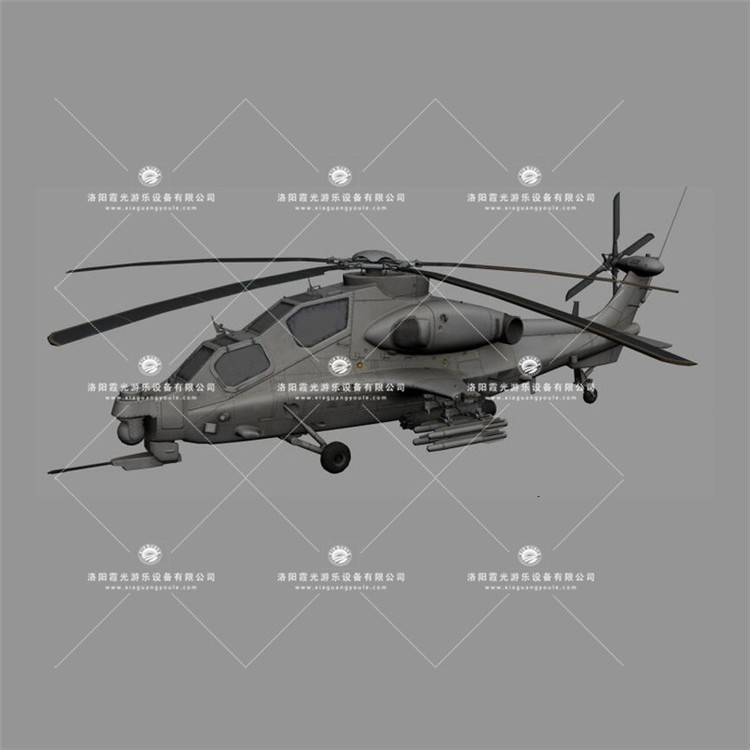 江苏武装直升机3D模型